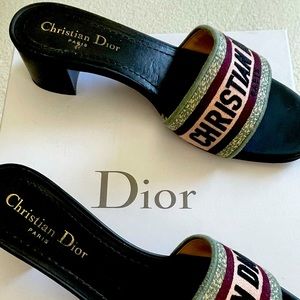 Dior heeled mules size 38 Russian ballet